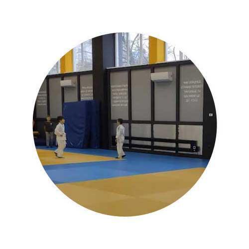 Обогреватели Тепломакс в спортзале Федерации дзюдо